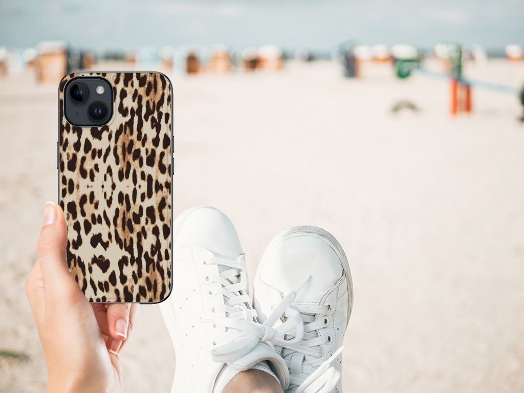 iPhone 15 Plus Dierenprint Telefoonhoesje Leopard B2C Telecom