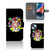 iPhone 15 Plus Leuk Hoesje Lion Color met kleurrijk lion design en pasjesvakje đĻ