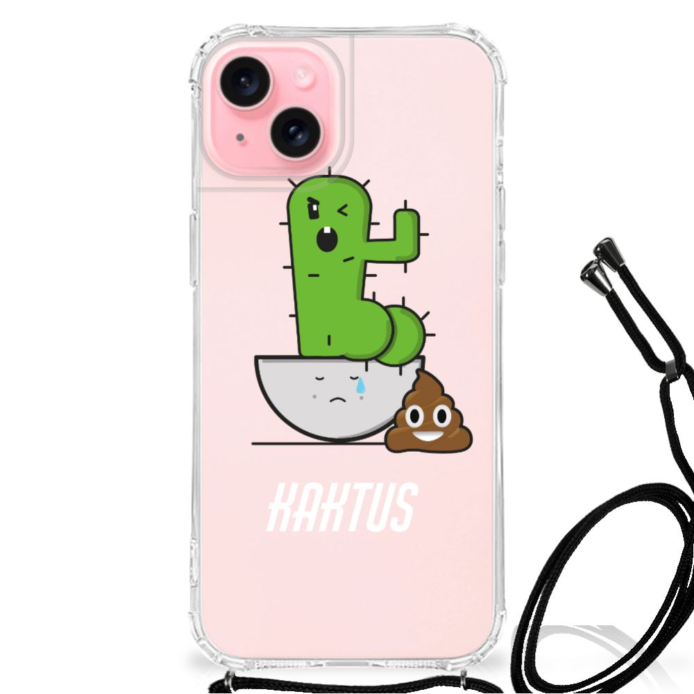 iPhone 15 Plus Stevig Bumper Hoesje Cactus Poo B2C Telecom