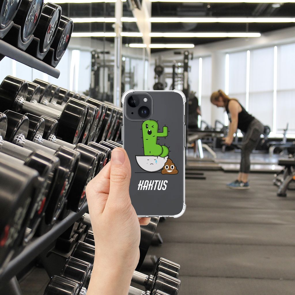iPhone 15 Plus Stevig Bumper Hoesje Cactus Poo B2C Telecom
