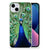 iPhone 15 Plus TPU Hoesje Pauw met een kleurrijke pauwprint die duurzaamheid en stijl biedt.