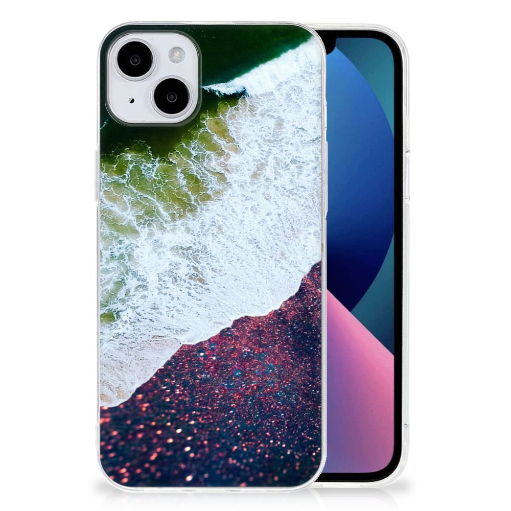 iPhone 15 Plus TPU Hoesje Sea in Space met een prachtig golfontwerp đ