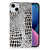 iPhone 15 Plus TPU Hoesje Slangenprint met zwart-witte slangenprint en stijlvol ontwerp.