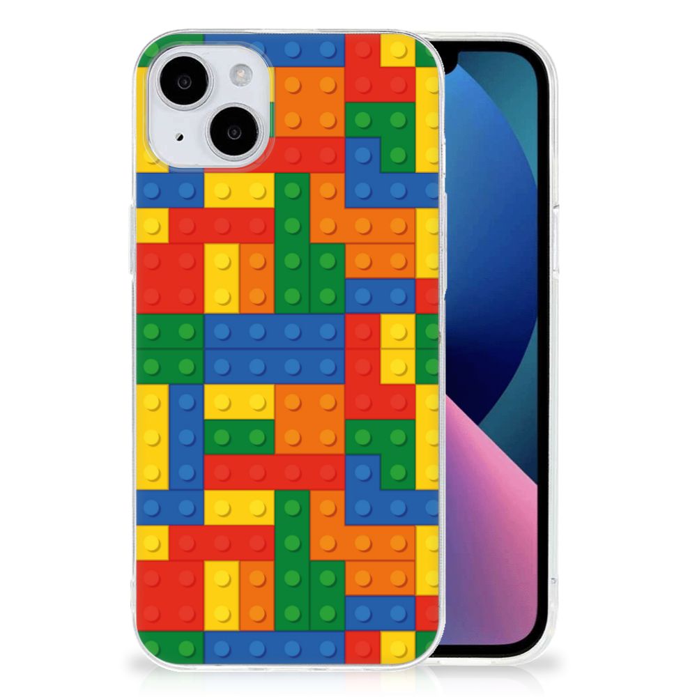 iPhone 15 Plus TPU bumper Blokken met levendig Lego print, ideaal voor Lego fans! đ§ą