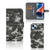 iPhone 15 Plus Telefoon Hoesje Army Light - Stoer camouflage telefoonhoesje met pasjeshouders