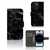 iPhone 15 Pro Bookcase Marmer Zwart design zwart marmer aanzicht