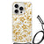 iPhone 15 Pro Case Gouden Bloemen achterkant