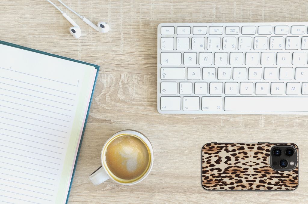 iPhone 15 Pro Dierenprint Telefoonhoesje Leopard B2C Telecom
