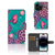 iPhone 15 Pro Hoesje Cirkels en Vlinders met kleurrijke vlinders en mandala-achtig design.