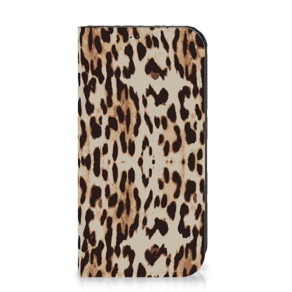 iPhone 15 Pro Hoesje maken Leopard met stijlvolle luipaardprint voor een chique uitstraling.