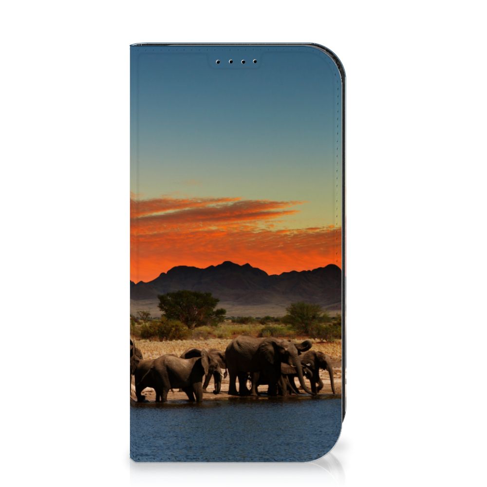iPhone 15 Pro Hoesje maken Olifanten design olifanten voorkant