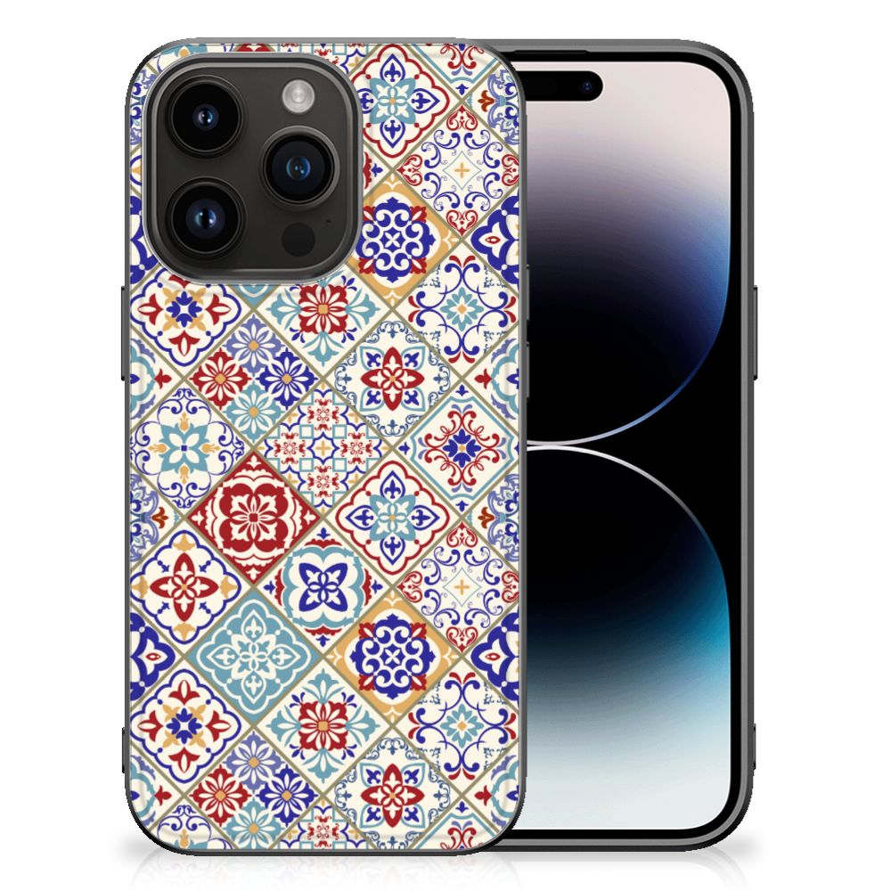 iPhone 15 Pro Marmeren Print Telefoonhoesje Tiles Color B2C Telecom