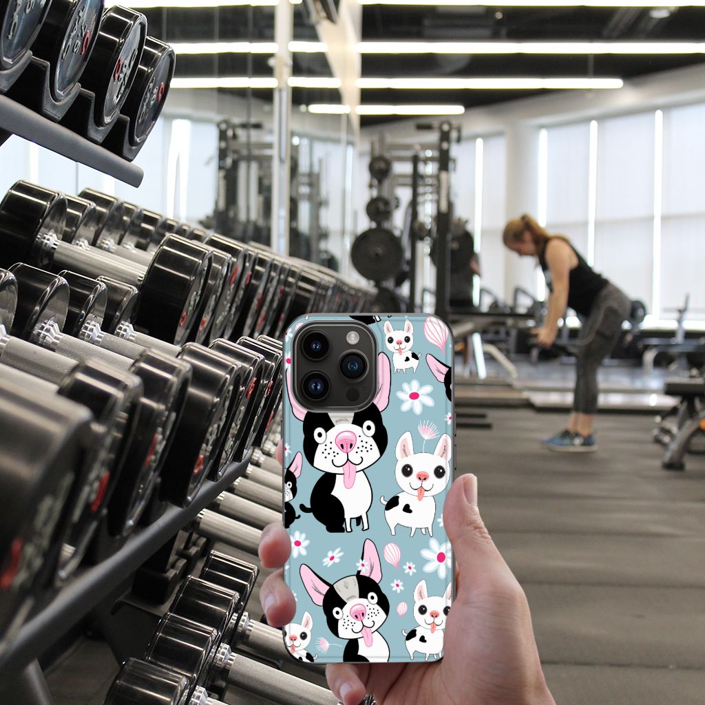 iPhone 15 Pro Max Dierenprint Telefoonhoesje Hondjes B2C Telecom