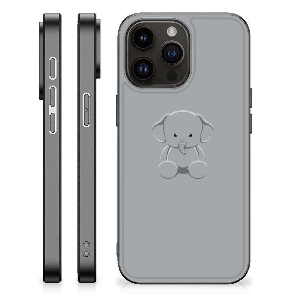 iPhone 15 Pro Max Hoesje Grijs Baby Olifant B2C Telecom