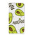 iPhone 15 Pro Max Magnet Case Avocado Singing met schattige avocado's en vrolijke tekst.