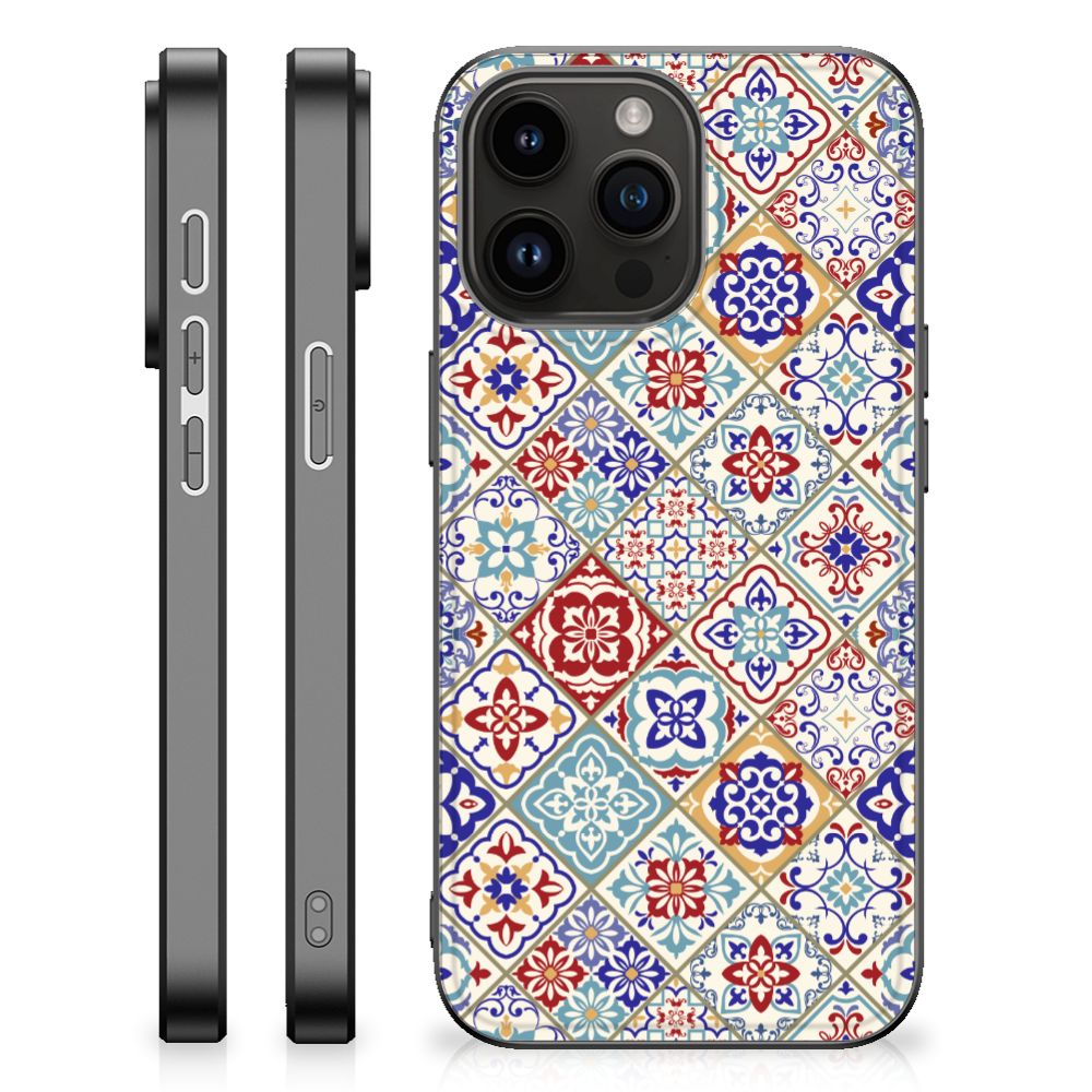 iPhone 15 Pro Max Marmeren Print Telefoonhoesje Tiles Color B2C Telecom