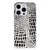 iPhone 15 Pro Max TPU Hoesje Slangenprint met een stijlvolle zwarte en witte slangenprint đ.