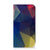 iPhone 15 Pro Stand Case Polygon Dark met abstract polygonen ontwerp, opvallende kleuren en modern design.