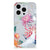 iPhone 15 Pro TPU Hoesje Bird Flowers met kleurrijke bloemen en ooievaars đĻŠ.
