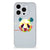 iPhone 15 Pro Telefoonhoesje met Naam Panda Color - kleurrijk panda ontwerp op flexibele rubberen hoes