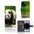 iPhone 15 Pro Telefoonhoesje met Pasjes Panda met schattige panda afgedrukt op het hoesje đŧ.