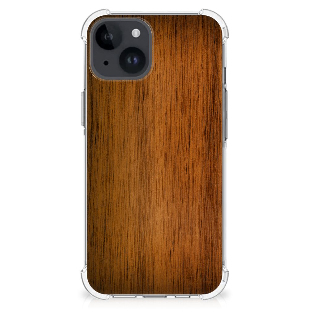 iPhone 15 Stevig Telefoonhoesje Donker Hout B2C Telecom
