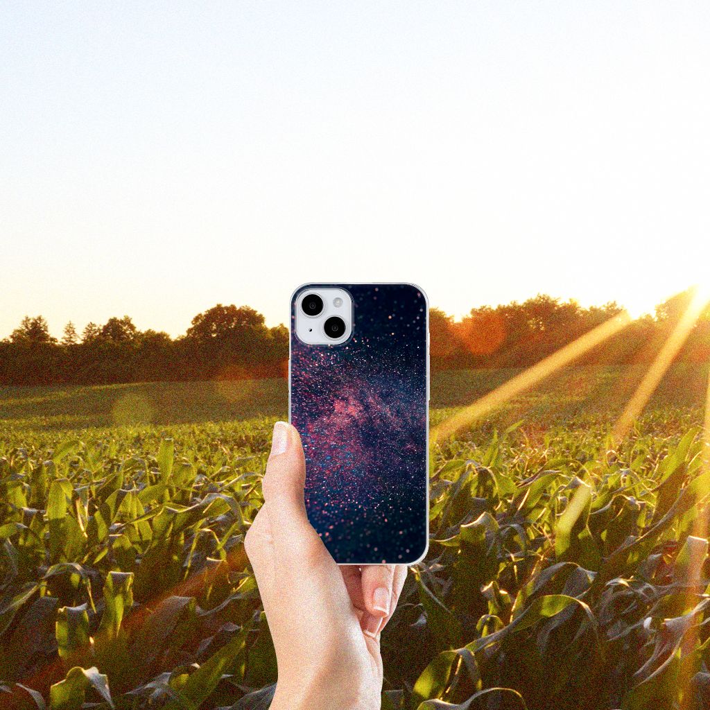 iPhone 15 TPU Hoesje Stars sterren ontwerp heldere achtergrond
