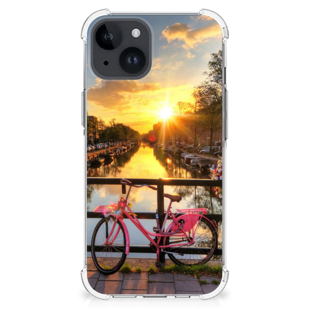 iPhone 15 Telefoonhoesje met valbescherming Amsterdamse Grachten B2C Telecom