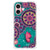 iPhone 16 Back Cover Cirkels en Vlinders achterkant ontwerp kleurrijk