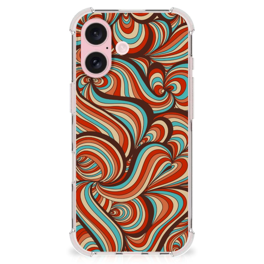 iPhone 16 Back Cover Retro telefoonhoesje retro design achterkant