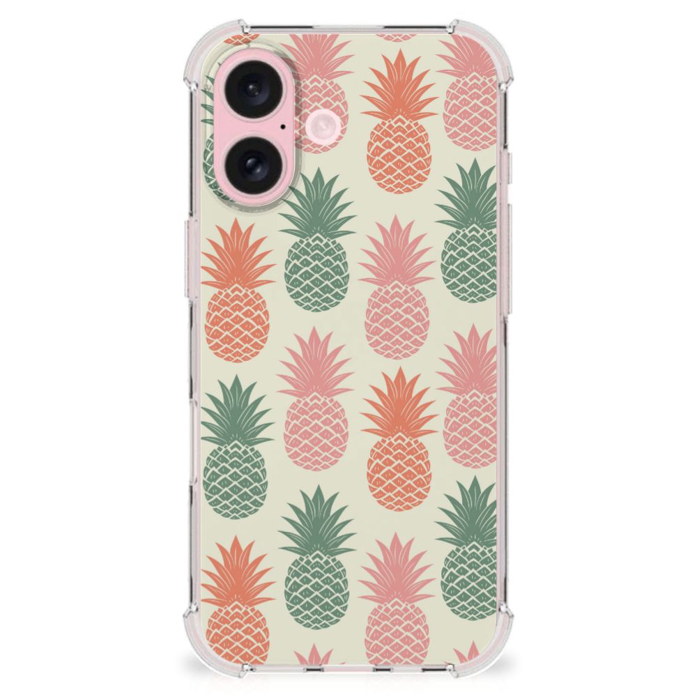 iPhone 16 Beschermhoes Ananas design ananas achterkant
