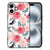Apple iPhone 16 iPhone 16 Bloemen Hoesje Butterfly Roses achterzijde bloemenprint