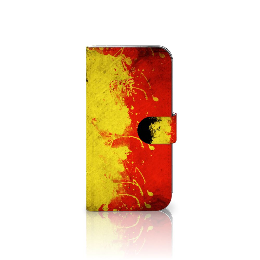 Apple iPhone 16 Bookstyle Case België design Belgische kleuren voorkant
