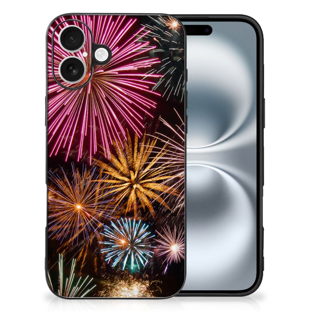 Apple iPhone 16 GSM Cover Vuurwerk back cover vuurwerk design voorkant