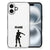 Apple iPhone 16 hoesje Floss illustratie achterkant zwart wit