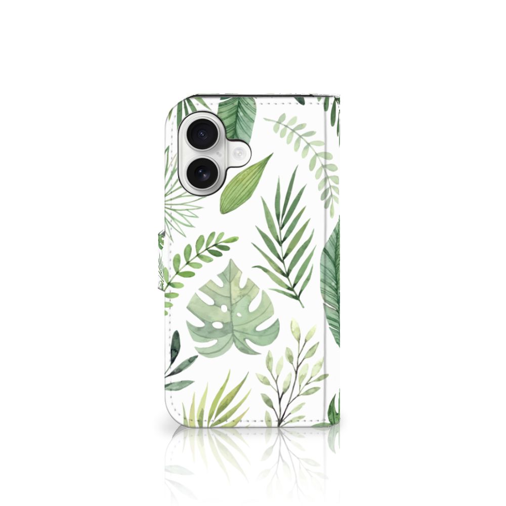 iPhone 16 Hoesje Leaves hoesje bladeren design voorkant
