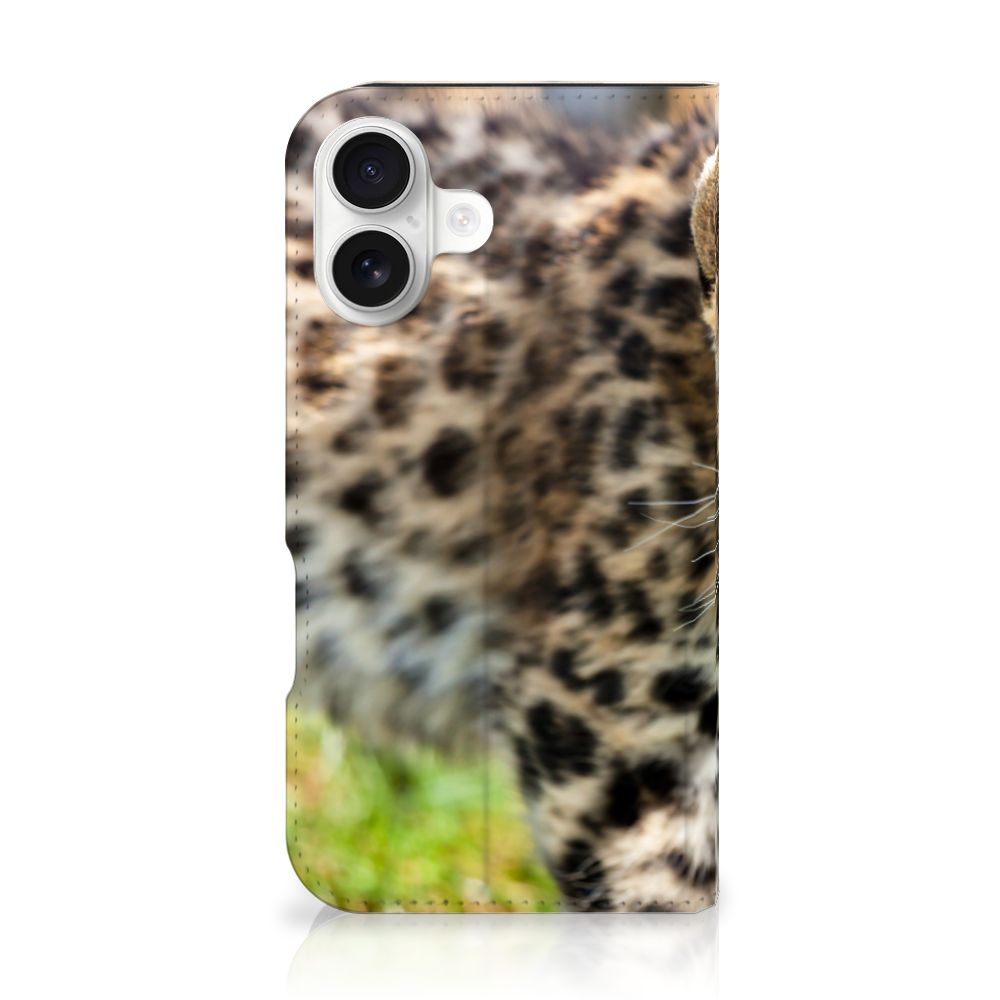 iPhone 16 Hoesje maken Baby Luipaard hoesje baby luipaard voorkant