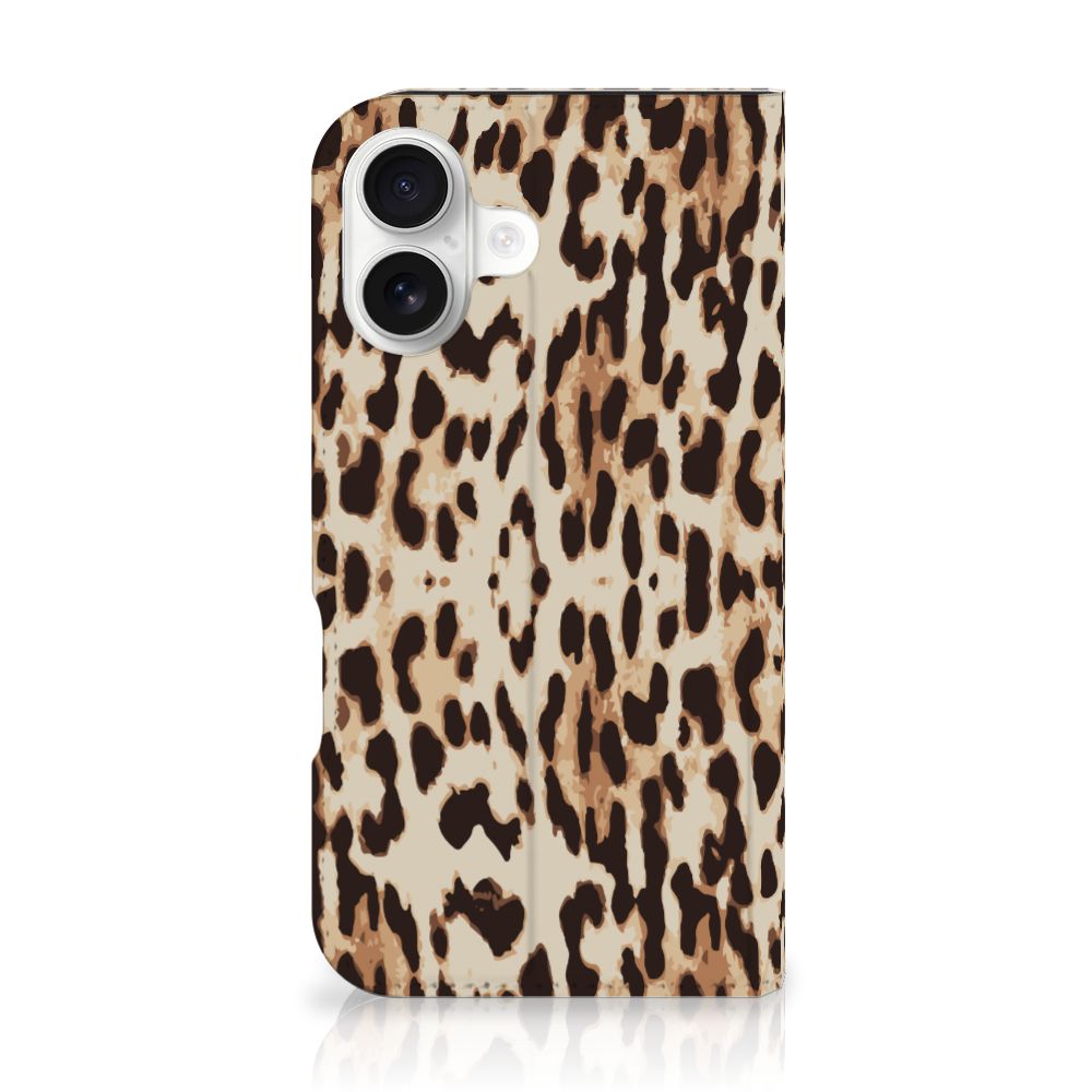 iPhone 16 Hoesje maken Leopard hoesje leopardprint achterkant