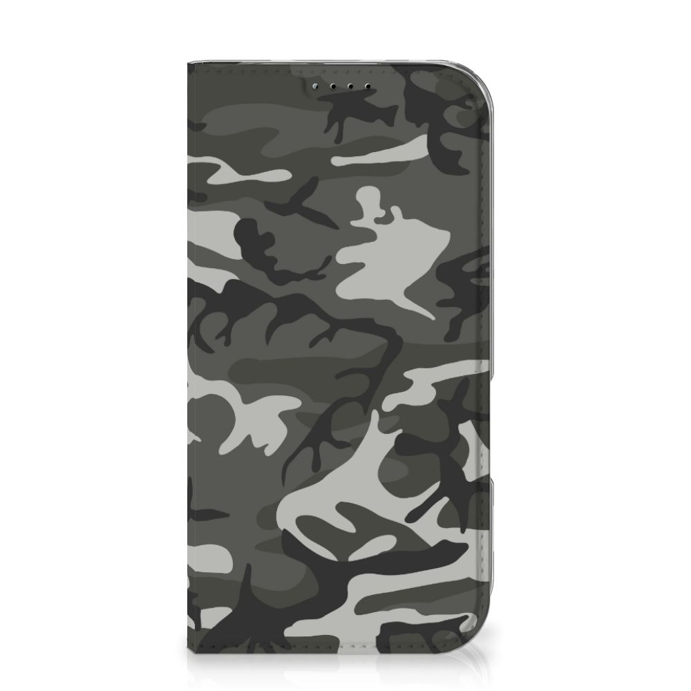 iPhone 16 Hoesje met Magneet Army Light camouflage design voorkant