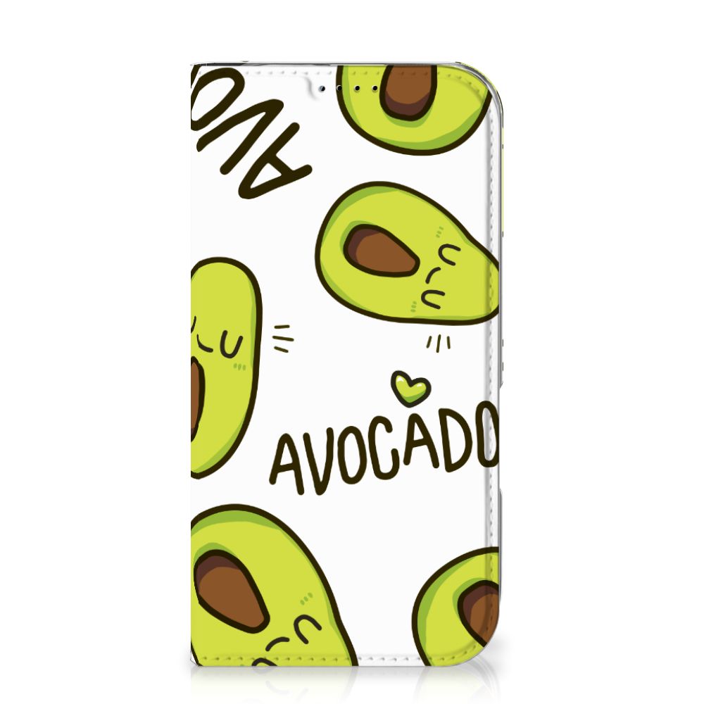 iPhone 16 Magnet Case Avocado Singing telefoonhoesje avocado ontwerp voorkant