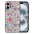 Apple iPhone 16 Marmeren Print Telefoonhoesje Tiles Color stenen print achterzijde