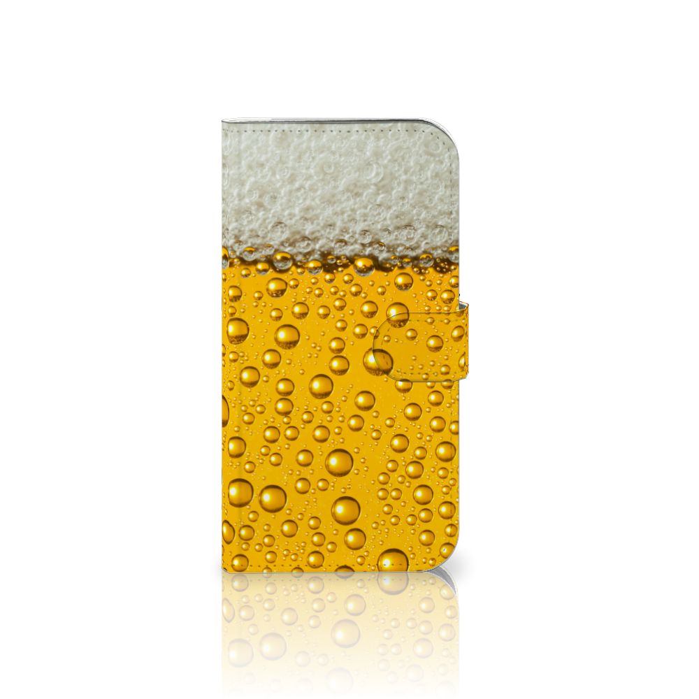 iPhone 16 Plus Book Cover Bier telefoonhoesje bier print aanzicht
