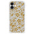 iPhone 16 Plus Case Gouden Bloemen achterkant ontwerp