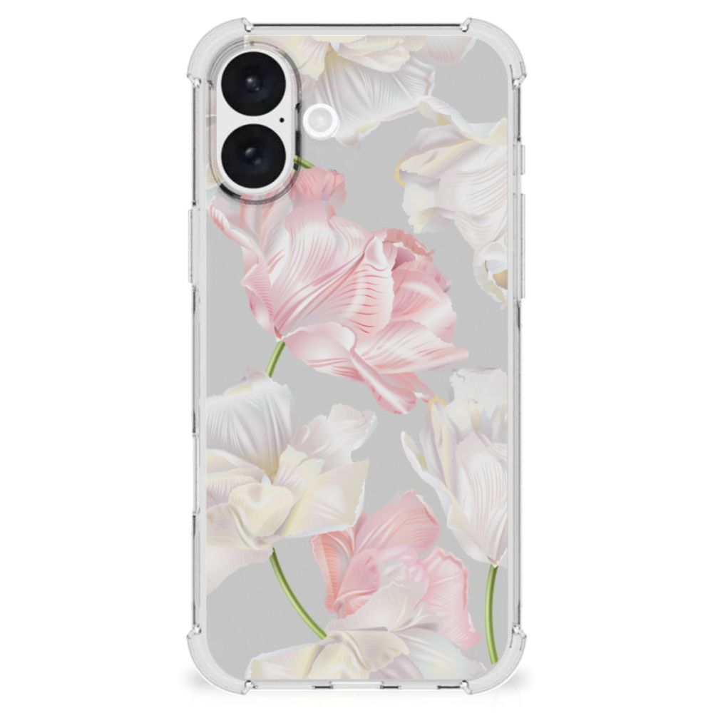 iPhone 16 Plus Case Lovely Flowers bloemen zijaanzicht