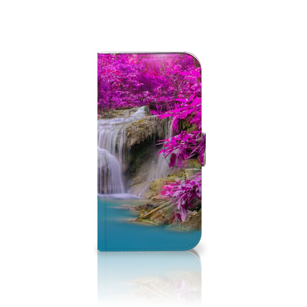iPhone 16 Plus Flip Cover Waterval flipcover waterval paarse bomen