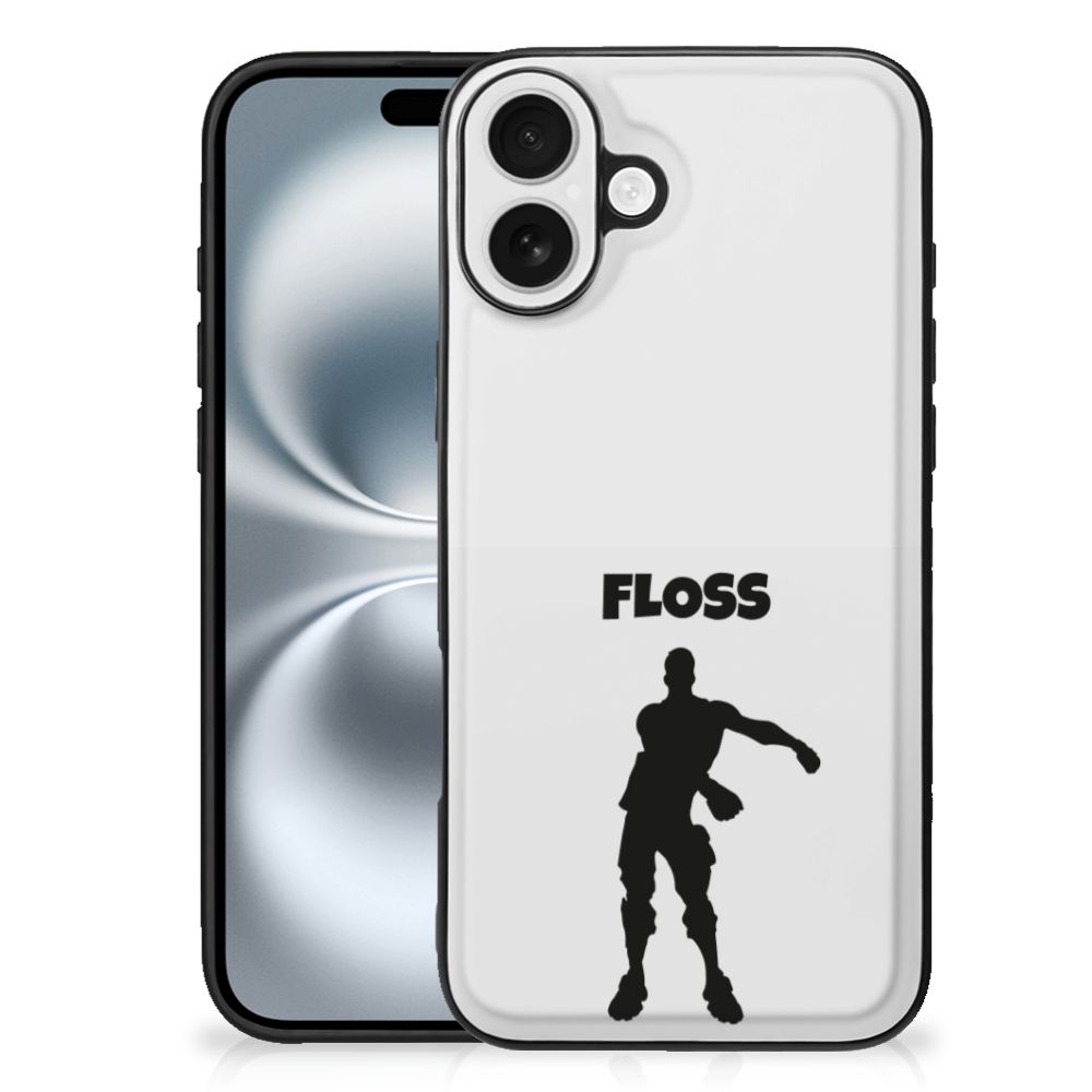 Apple iPhone 16 Plus Hoesje Floss hoesje illustratie achterkant