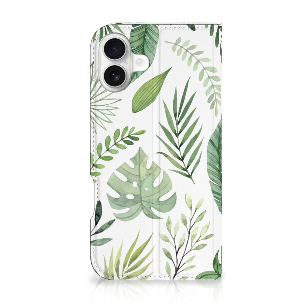 iPhone 16 Plus Smart Cover Leaves bladeren design voorkant