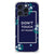 iPhone 16 Pro Anti Shock Case Flowers Blue DTMP achterkant