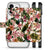 Apple iPhone 16 Pro Back Case Army Light bloemenprint zijaanzicht