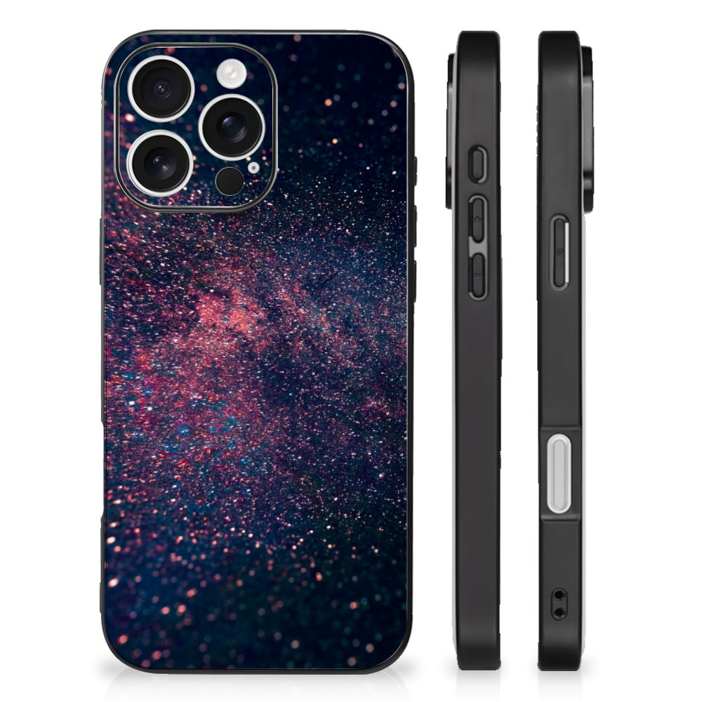Apple iPhone 16 Pro Backcover Stars abstract design achterkant zijkanten